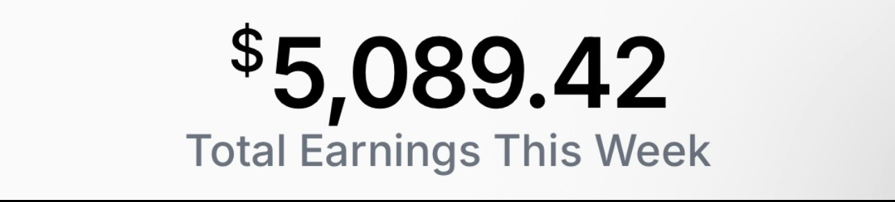 This Week — $5,089